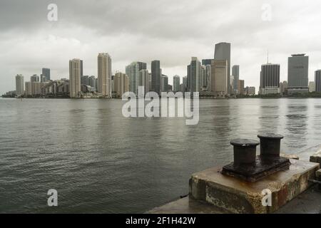 Blick auf Point View von Dodge Island Miami Florida Stockfoto