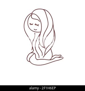 Mädchen, Vektor Stockfoto