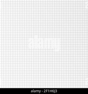 Vektor nahtlose Muster Papier Übungsheft in einer Zelle. Stockfoto