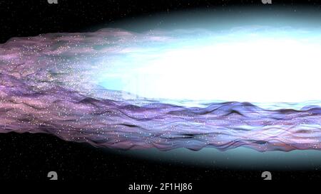 Sombrero Galaxie im tiefen Raum 3D Illustration Stockfoto