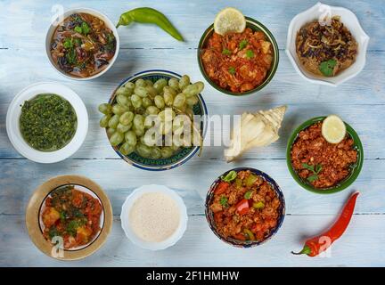 Hyderabadi Küche Stockfoto