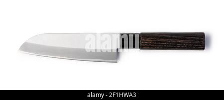 santoku Messer aus Edelstahl Stockfoto