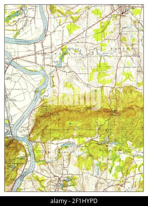 Mt Holyoke, Massachusetts, Karte 1947, 1:31680, Vereinigte Staaten von Amerika von Timeless Maps, Daten U.S. Geological Survey Stockfoto