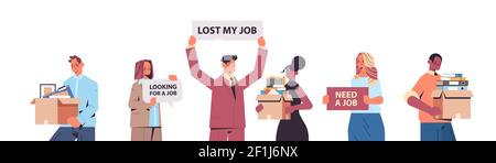 Set-hr-Manager, die wir einstellen, nehmen an unseren Plakaten Teil Vakanz offene Rekrutierung Human Resources Konzept horizontale Porträt Vektor Illustration Stock Vektor