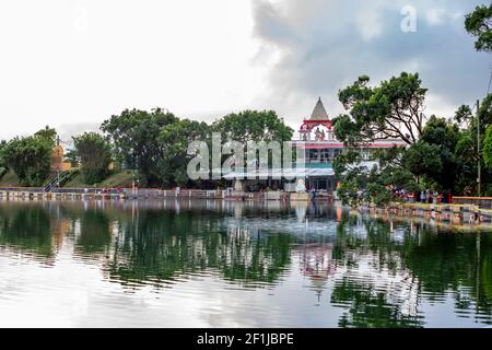 Ganga Talao der heilige See von Grand Bassin, Mauritius Stockfoto