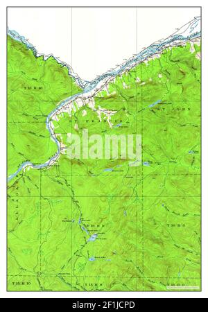 St Francis, Maine, Karte 1930, 1:62500, Vereinigte Staaten von Amerika von Timeless Maps, Daten U.S. Geological Survey Stockfoto