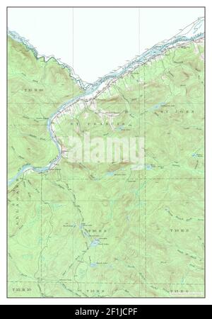 St Francis, Maine, Karte 1930, 1:62500, Vereinigte Staaten von Amerika von Timeless Maps, Daten U.S. Geological Survey Stockfoto