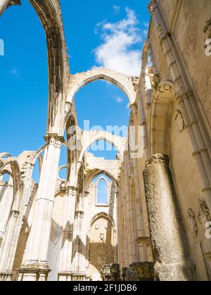 Kloster Unserer Lieben Frau vom Berge Karmel, Convento do Carmo in Lissabon Stockfoto