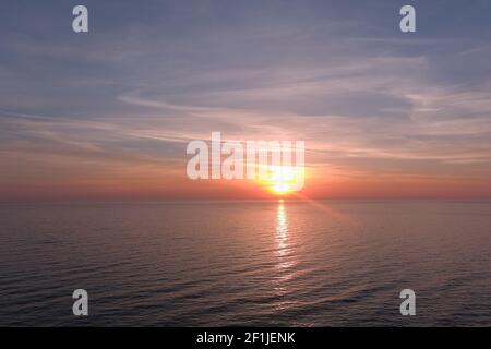 Whitehall, Mi hinter dem Wasser Rand Stockfoto