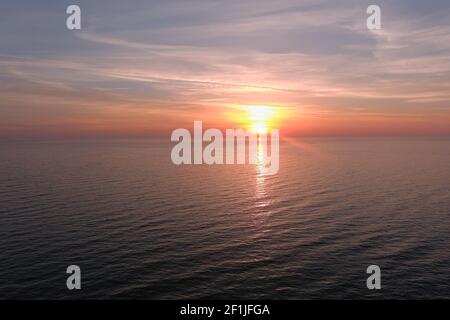 Whitehall, Mi hinter dem Wasser Rand Stockfoto