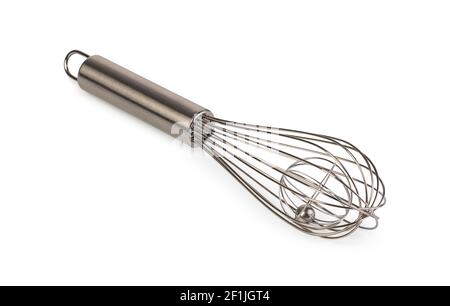 Schneebesen aus Edelstahl Stockfoto