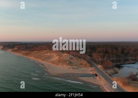 Whitehall, Mi hinter dem Wasser Rand Stockfoto