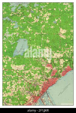 Duluth, Minnesota, Karte 1953, 1:62500, Vereinigte Staaten von Amerika von Timeless Maps, Daten U.S. Geological Survey Stockfoto