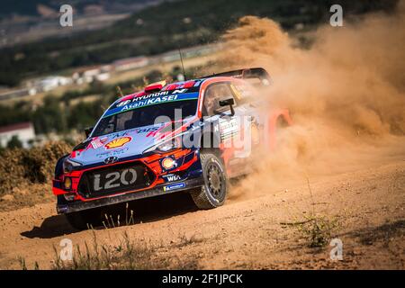 06 SORDO Daniel (ESP), DEL BARRIO Carlos (ESP), HYUNDAI I20, HYUNDAI SHELL MOBIS WRT, Aktion während der WRC World Rally Car Championship 2019, Rallye von Italia Sardegna vom 13. Bis 16. Juni, in Alghero und Cagliari, Italien - Foto Thomas Fenetre / DPPI Stockfoto