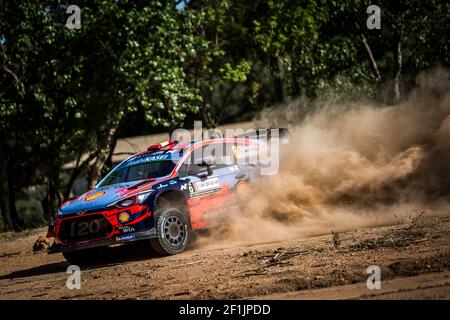 06 SORDO Daniel (ESP), DEL BARRIO Carlos (ESP), HYUNDAI I20, HYUNDAI SHELL MOBIS WRT, Aktion während der WRC World Rally Car Championship 2019, Rallye von Italia Sardegna vom 13. Bis 16. Juni, in Alghero und Cagliari, Italien - Foto Thomas Fenetre / DPPI Stockfoto