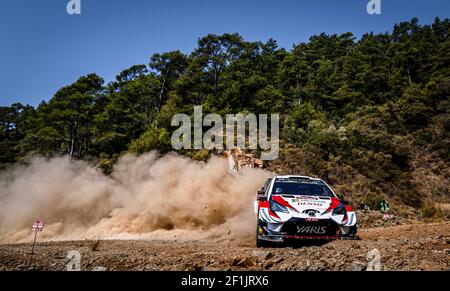 05 MEEKE Kris (GBR), MARSHALL Sebastien (GBR), TOYOTA YARIS, TOYOTA GAZOO RACING WRT, Aktion während der WRC World Rally Car Championship 2019, Rallye der Türkei vom 12. Bis 15. September, in Marmaris - Foto Francois Flamand / DPPI Stockfoto