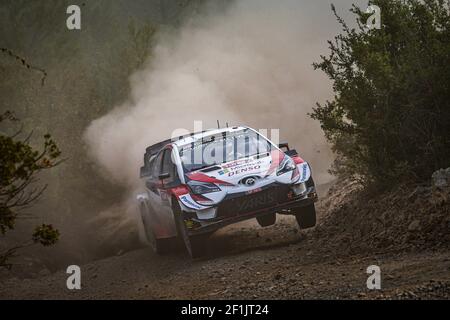 05 MEEKE Kris (GBR), MARSHALL Sebastien (GBR), TOYOTA YARIS, TOYOTA GAZOO RACING WRT, Aktion während der WRC World Rally Car Championship 2019, Rallye der Türkei vom 12. Bis 15. September, in Marmaris - Foto Francois Flamand / DPPI Stockfoto