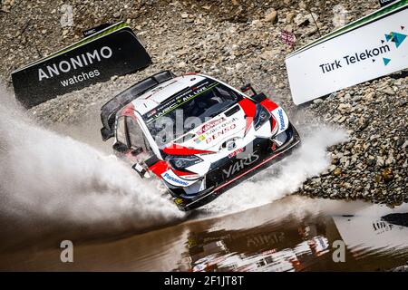 05 MEEKE Kris (GBR), MARSHALL Sebastien (GBR), TOYOTA YARIS, TOYOTA GAZOO RACING WRT, Aktion während der WRC World Rally Car Championship 2019, Rallye der Türkei vom 12. Bis 15. September, in Marmaris - Foto Francois Flamand / DPPI Stockfoto