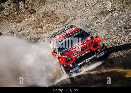 04 LAPPI Esapekka (FIN), FERM Janne (FIN), CITROEN C3, CITROEN TOTAL WRT, Aktion während der WRC World Rally Car Championship 2019, Rallye der Türkei vom 12. Bis 15. September, in Marmaris - Foto Francois Flamand / DPPI Stockfoto