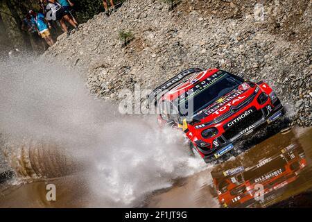 04 LAPPI Esapekka (FIN), FERM Janne (FIN), CITROEN C3, CITROEN TOTAL WRT, Aktion während der WRC World Rally Car Championship 2019, Rallye der Türkei vom 12. Bis 15. September, in Marmaris - Foto Francois Flamand / DPPI Stockfoto