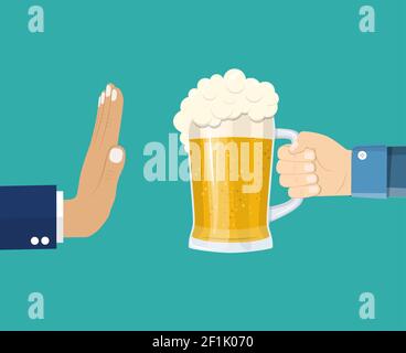 Der Mann bietet an zu trinken Stock Vektor