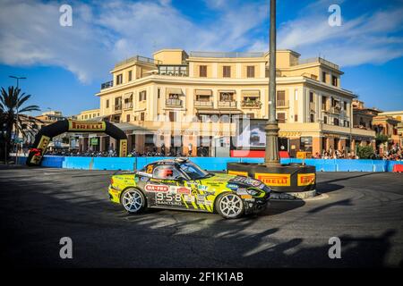 25 Andrea NUCITA (ITA), Bernardo Di Caro (ITA), Fiat ABARTH 124 Rally, LORAN SRL, Aktion während der European Rally Championship 2019 ERC Rally di Roma Capitale, vom 19. Bis 21. juli, in Fiuggi, Italia - Foto Gregory Lenormand / DPPI Stockfoto