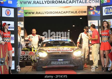 25 Andrea NUCITA (ITA), Bernardo Di Caro (ITA), Fiat ABARTH 124 Rally, LORAN SRL, Aktion während der European Rally Championship 2019 ERC Rally di Roma Capitale, vom 19. Bis 21. juli, in Fiuggi, Italia - Foto Gregory Lenormand / DPPI Stockfoto