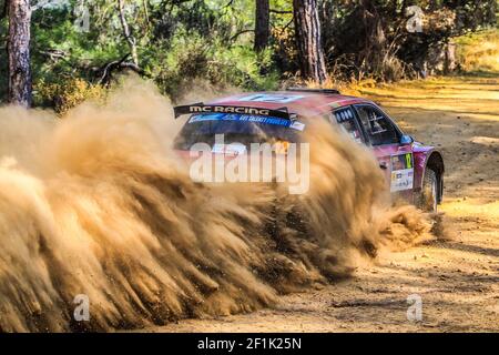 12 AL-KUWARI Abdulaziz (QAT), CLARKE Marshall (GBR), Skoda Fabia R5,Abdulaziz Al-Kuwari, Aktion während der European Rally Championship 2019 ERC Cyprus Rally, vom 27. Bis 29. september in Larnaca, Zypern - Foto Gregory Lenormand / DPPI Stockfoto