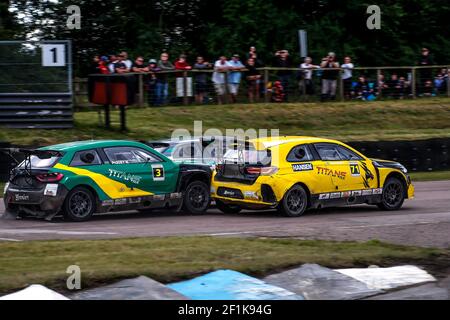 71 HANSEN Kevin (SWE), Pantera RX6, Action, 03 PIQUET JR Nelson, Pantera RX6, Action während der TitansRX Rallycross Series 2019 in Lydden Hill, Großbritannien, vom 27. Bis 28. Juli - Foto Paulo Maria / DPPI Stockfoto
