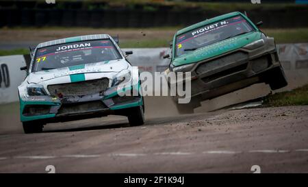 77 JORDAN Andrew (GBR), Pantera RX6, Action, 03 PIQUET JR Nelson, Pantera RX6, Action während der TitansRX Rallycross Series 2019 in Lydden Hill, Großbritannien, vom 27. Bis 28. Juli - Foto Paulo Maria / DPPI Stockfoto