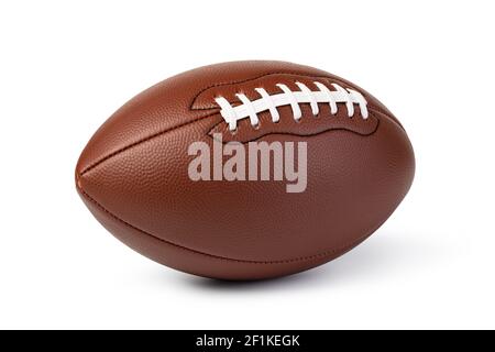 American Football Ball aus Leder Stockfoto