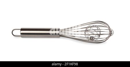 Schneebesen aus Edelstahl Stockfoto