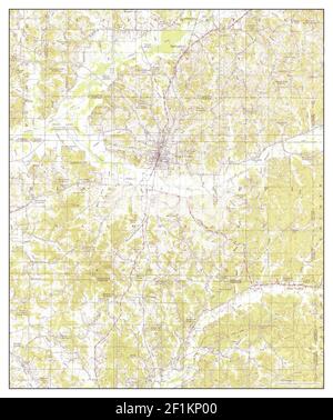 Water Valley, Mississippi, Karte 1954, 1:62500, Vereinigte Staaten von Amerika von Timeless Maps, Daten U.S. Geological Survey Stockfoto