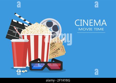 Vorlage für Filmposter. Stock Vektor