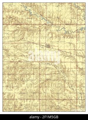 Dorchester, Nebraska, Karte 1940, 1:62500, Vereinigte Staaten von Amerika von Timeless Maps, Daten U.S. Geological Survey Stockfoto