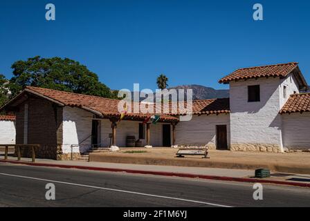 El Presidio de Santa Barbara State Historic Park, Kalifornien Stockfoto