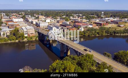 River Bridge in das historische Selma Alabama im Dallas County Stockfoto