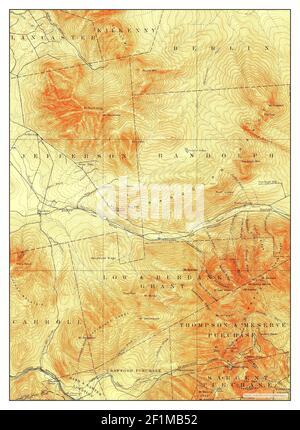 Mt Washington, New Hampshire, Karte 1896, 1:62500, Vereinigte Staaten von Amerika von Timeless Maps, Daten U.S. Geological Survey Stockfoto