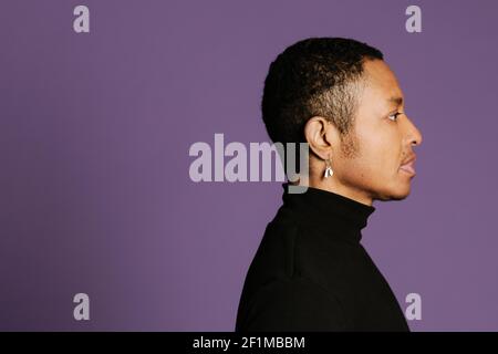 Profil von reifer Mann Stockfoto