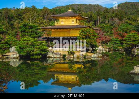 kinkakuji in Rokuonji, alias Goldener Pavillon in kyoto, japan Stockfoto