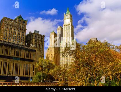 Das Woolworth Building in Manhattan, New York, USA Stockfoto