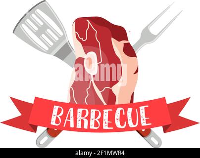 Etikett für frisches Fleisch. Stock Vektor