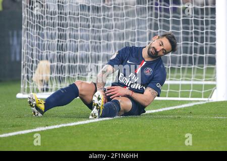 Ezequiel Ivan Lavezzi (psg) (Pocho) während der französischen Meisterschaft Ligue 1 Fußballspiel zwischen Paris Saint Germain und Lorient am 20. März 2015 im Parc des Princes Stadion in Paris, Frankreich. Foto Stephane Allaman / DPPI Stockfoto