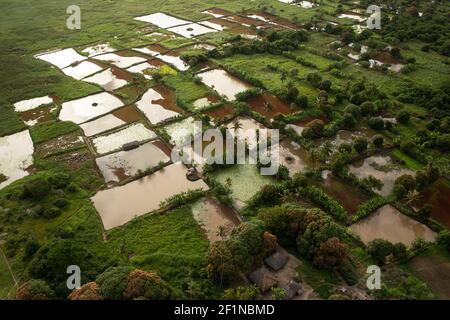 Tana River Delta in Kenia Stockfoto