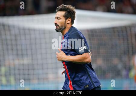 Ezequiel Ivan Lavezzi (psg) (Pocho) während der französischen Meisterschaft Ligue 1 Fußballspiel zwischen Paris Saint Germain und Bordeaux am 11. september 2015 im Parc des Princes Stadion in Paris, Frankreich - Foto Stephane Allaman / DPPI Stockfoto