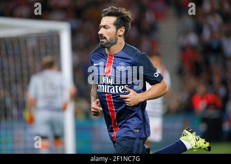 Ezequiel Ivan Lavezzi (psg) (Pocho) während der französischen Meisterschaft Ligue 1 Fußballspiel zwischen Paris Saint Germain und Bordeaux am 11. september 2015 im Parc des Princes Stadion in Paris, Frankreich - Foto Stephane Allaman / DPPI Stockfoto