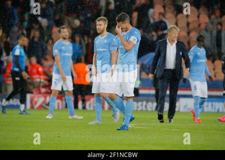 Markus Rosenberg (Malmo FF) während der UEFA Champions League Group EIN Fußballspiel zwischen Paris Saint Germain und Malmo FF am 15. September 2015 im Stadion Parc des Princes in Paris, Frankreich. Foto Stephane Allaman / DPPI Stockfoto