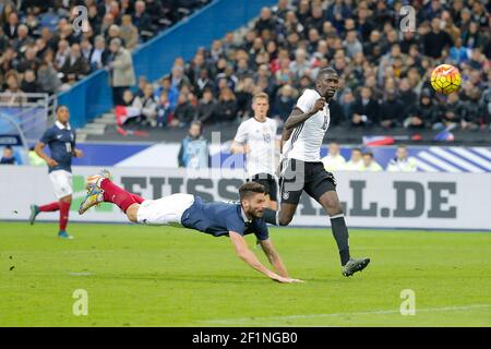 Olivier Giroud (FRA) während des Internationalen Freundschaftsspiels 2015 zwischen Frankreich und Deutschland am 13. November 2015 im Stade de France von Saint Denis, Frankreich. Foto Stephane Allaman / DPPI Stockfoto