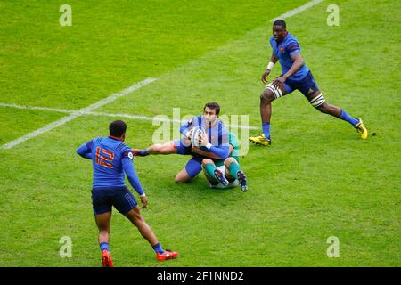 Maxime Medard (FRA) (Stade Toulousain) während des RBS 6 Nations 2016 Rugby Union Spiels zwischen Frankreich und Irland am 13. Februar 2016 im Stade de France in Paris, Frankreich - Foto Stephane Allaman / DPPI Stockfoto