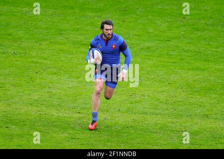 Maxime Medard (FRA) (Stade Toulousain)während des RBS 6 Nations 2016 Rugby Union Spiels zwischen Frankreich und Irland am 13. Februar 2016 im Stade de France in Paris, Frankreich - Foto Stephane Allaman / DPPI Stockfoto